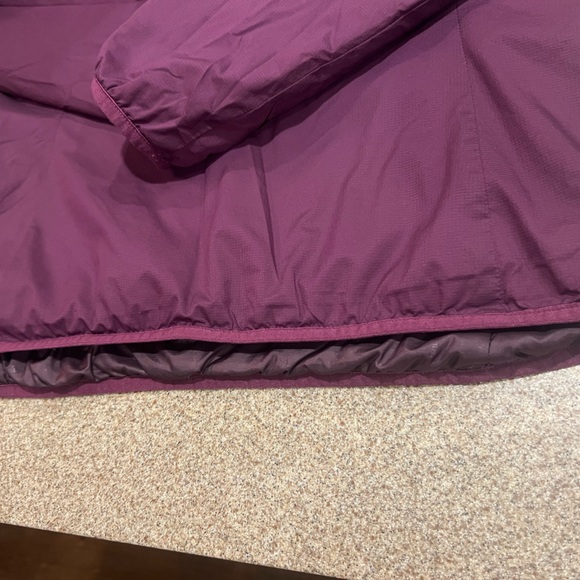 The North Face Maroon Jacket with Lime Zipper - Picture 8 of 8